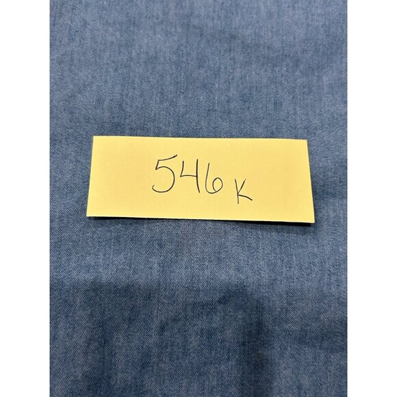 Style & Co Denim Shirt Dress Rolled Sleeves Button Front Chest Pockets Blue Sz L - Picture 8 of 9